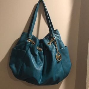 Michael Kors Turquoise Leather Purse